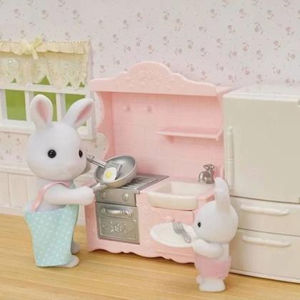 Imagem de Conjunto Cozinha Papai Coelho Neve Sylvanian Families 5678 Epoch