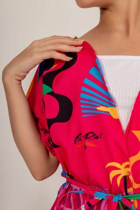 Imagem de Conjunto Crd Short com Cropped e Kimono Rio