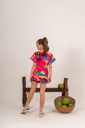 Imagem de Conjunto Crd Short com Cropped e Kimono Rio