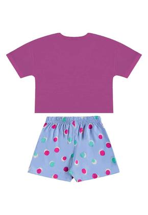 Imagem de Conjunto Cropped e Short-Saia Bee Loop