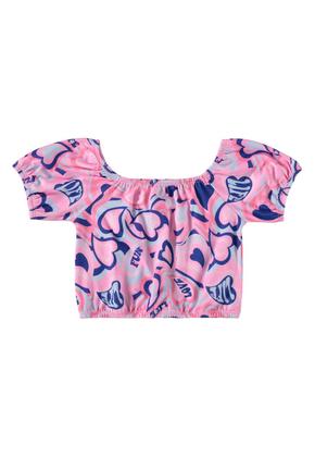 Imagem de Conjunto Cropped e Short-Saia Infantil Guloseima