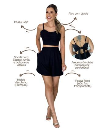 Imagem de Conjunto Cropped Franzido com Bojo Lançamento Cores Novas