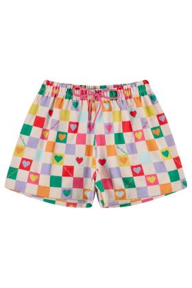 Imagem de Conjunto Cropped Infantil Poliplex Quadriculado Off