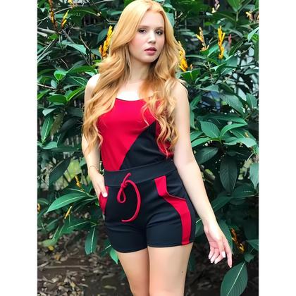 Imagem de Conjunto Curto De Alça Malha Em Crepe