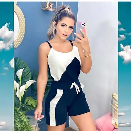 Imagem de Conjunto Curto De Alça Malha Em Crepe