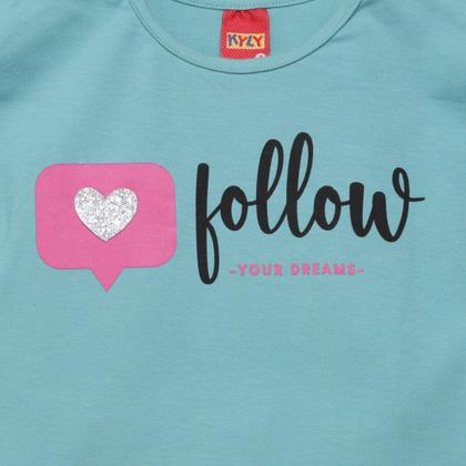 Imagem de Conjunto Curto Infantil Kyly Estampado Menina