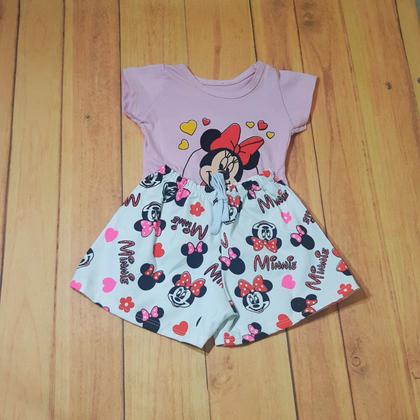 Imagem de Conjunto Da Juju Para Bebê Com Estampa Blusa + Short Rosinha REF S208B