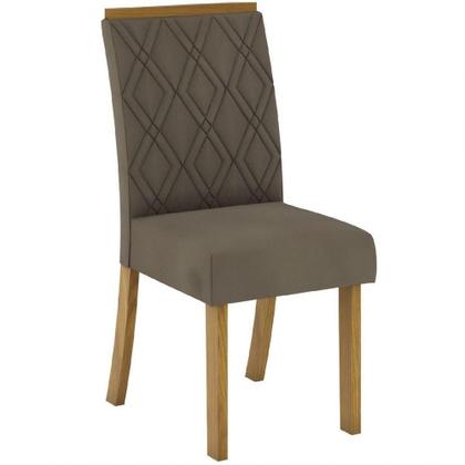 Imagem de Conjunto De 02 Cadeiras Estofadas Melissa Henn Nature Bege