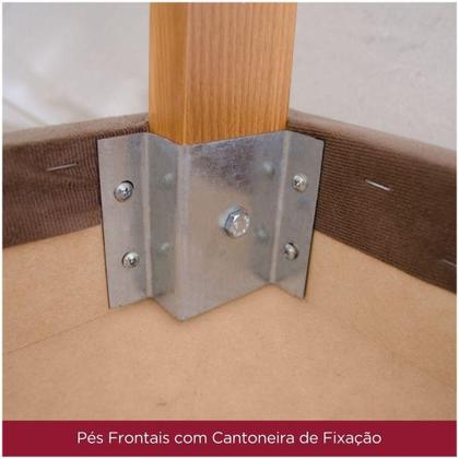 Imagem de Conjunto De 02 Cadeiras Estofadas Melissa Henn Nature Bege