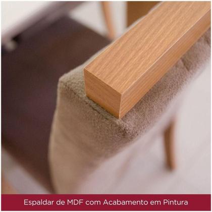 Imagem de Conjunto De 02 Cadeiras Estofadas Melissa Henn Nature Bege