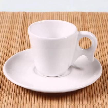 Imagem de Conjunto De 06 Xícaras De Chá 200Ml Com Pires Em Porcelana
