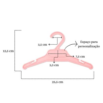 Imagem de Conjunto De 10 Cabides Para Organização De Guarda Roupa Menina