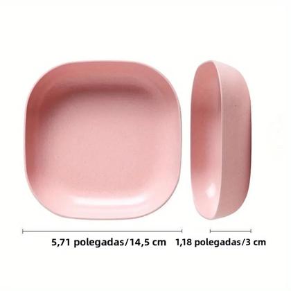 Imagem de Conjunto De 10 Pratos Multifuncionais Reutilizáveis Para Frutas E Sobremesas, Laváveis, Com Base