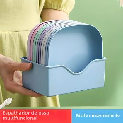 Imagem de Conjunto De 10 Pratos Multifuncionais Reutilizáveis Para Frutas E Sobremesas, Laváveis, Com Base