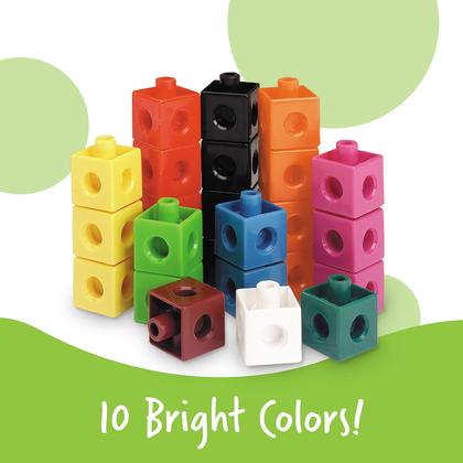 Imagem de Conjunto de 100 Cubos de Encaixar Snap Cubes de Aprendizagem Resources, Educativo para Casa e Sala de Aula, Acessórios de Matemática e Auxiliares para Professores, Brinquedo de Contagem para Crianças 5+ anos