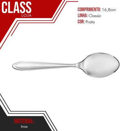 Imagem de Conjunto de 12 Colheres de Sobremesa Classic Inox
