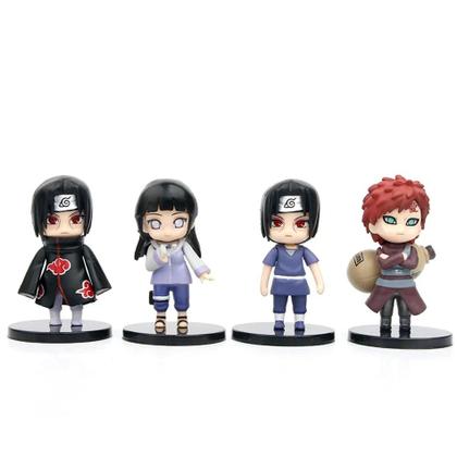 Imagem de Conjunto de 12 Figuras de Ação Naruto Shippuden - Hinata, Sasuke, Itachi, Kakashi, Gaara