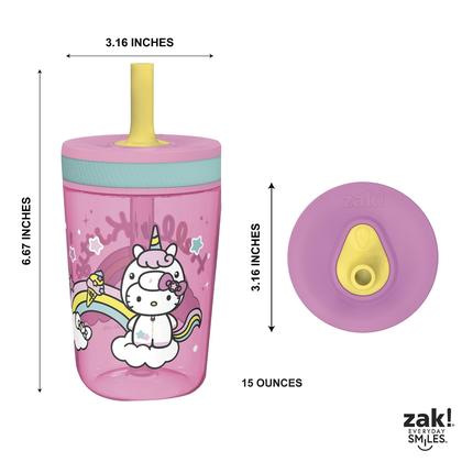 Imagem de Conjunto de 2 Copos Hello Kitty Zak Designs Kelso 450ml - Para Crianças