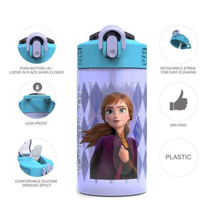 Imagem de Conjunto de 2 Garrafas de Água Zak Designs Frozen 2 - 480ml