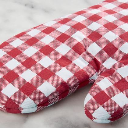 Imagem de Conjunto de 2 luvas de forno KitchenAid Gingham Passion Red Cotton