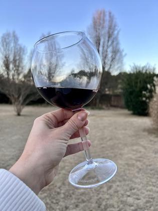 Imagem de Conjunto de 2 taças de vinho flutuantes BubbleWally de 530 ml à prova de estilhaçamento