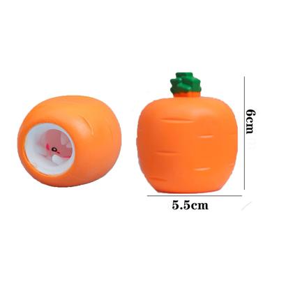 Imagem de Conjunto de 3 brinquedos Squeeze Toy R-LOMU Carrot Rabbit Fidget