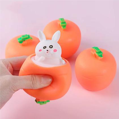 Imagem de Conjunto de 3 brinquedos Squeeze Toy R-LOMU Carrot Rabbit Fidget