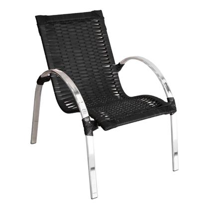 Imagem de Conjunto de 3 Cadeiras para Área Externa Garden em Alumínio Polido