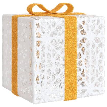 Imagem de Conjunto de 3 caixas de Natal iluminadas vidaXL com 64 LEDs