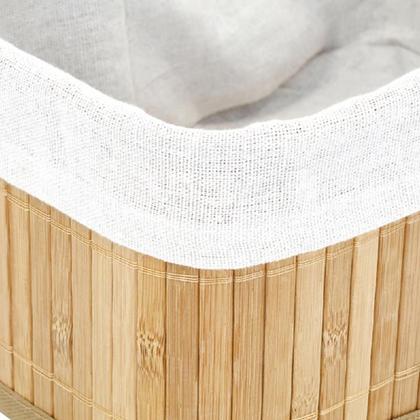 Imagem de Conjunto de 3 Cestos Organizadores Retangulares de Bambu Maxx