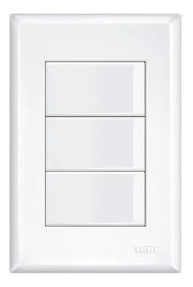 Imagem de Conjunto de 3 Interruptores Triplo Simples 4x2 16A Evidence - FAME