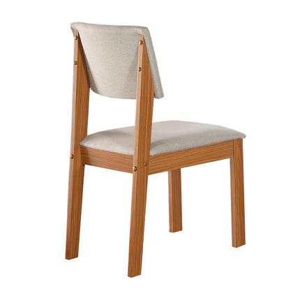 Imagem de Conjunto de 4 Cadeiras de Jantar Jade com Tecido Linho