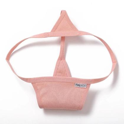 Imagem de Conjunto de 4 Calcinhas Fio Dental de Algodão - Cintura Baixa e Sexy