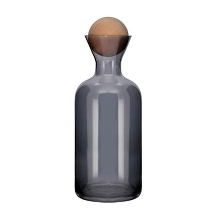 Imagem de Conjunto de 4 Copos e 1 Garrafa Onix Vidro 250 ml e 1,2 Litros Yangzi