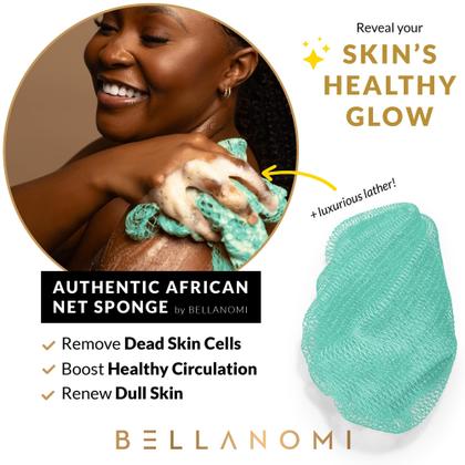 Imagem de Conjunto de 4 peças de esponja de rede esfoliante Bellanomi African