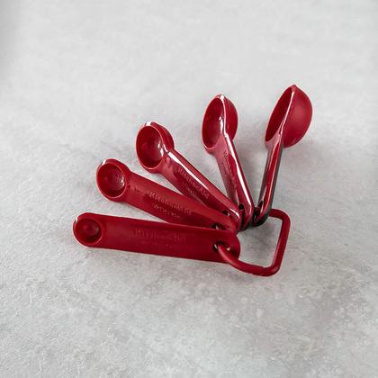 Imagem de Conjunto de 5 colheres medidoras vermelho kitchenaid kqg057ohere