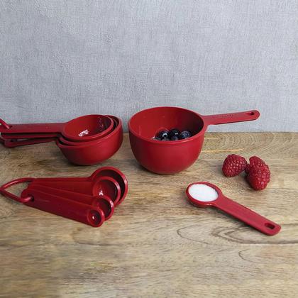 Imagem de Conjunto de 5 colheres medidoras vermelho kitchenaid kqg057ohere