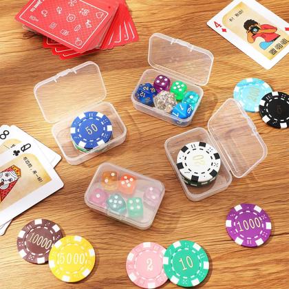 Imagem de Conjunto De 5 Ou 10 Mini Caixas De Armazenamento Transparentes Em PP Para Joias, Contas, Pequenos