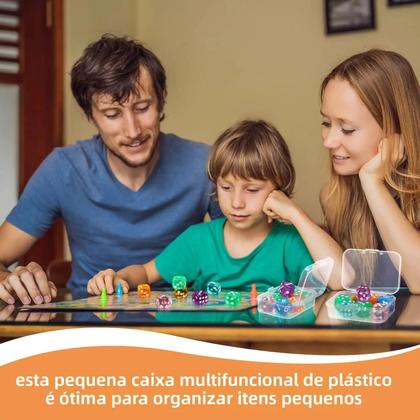 Imagem de Conjunto De 5 Ou 10 Mini Caixas De Armazenamento Transparentes Em PP Para Joias, Contas, Pequenos