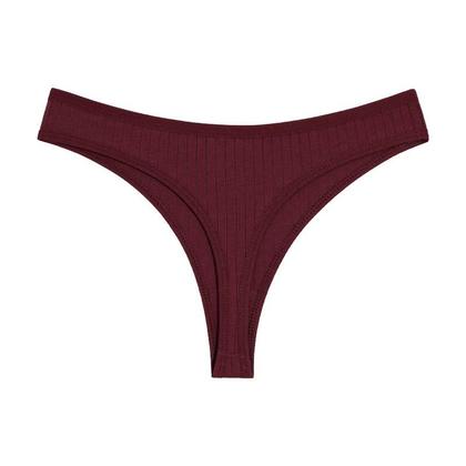 Imagem de Conjunto De 6 Calcinhas De Algodão Com Cintura Baixa Para Mulheres, Intimates Macios S-XL, G-String