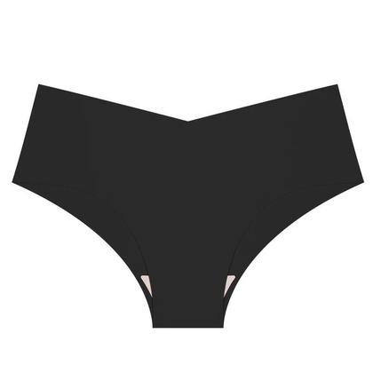 Imagem de Conjunto De 6 Calcinhas Femininas Sem Costura Em Seda Gelada Ultra Fina Com Cintura Em V Respirável