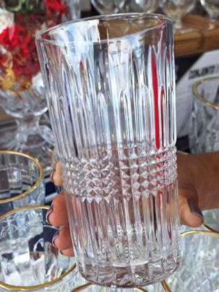 Conjunto de 6 copos Viena de 360 ml, Cristal ecológico, lapidado - Haus Imagem de Conjunto de 6 copos Viena de 360 ml, Cristal ecológico, lapidado - Haus
