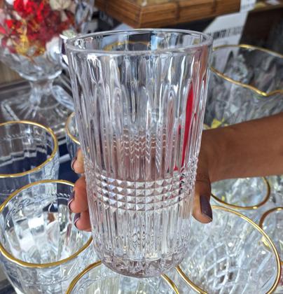 Conjunto de 6 copos Viena de 360 ml, Cristal ecológico, lapidado - Haus Imagem de Conjunto de 6 copos Viena de 360 ml, Cristal ecológico, lapidado - Haus