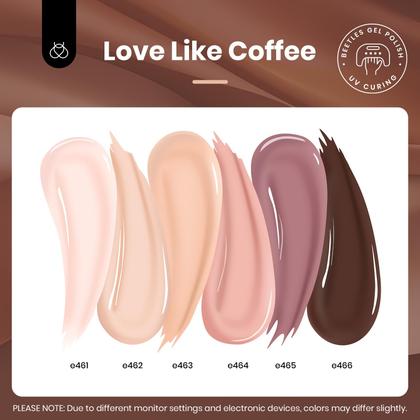 Imagem de Conjunto de 6 Esmaltes em Gel para Unhas - Cores Nude e Marrom - 15ml cada