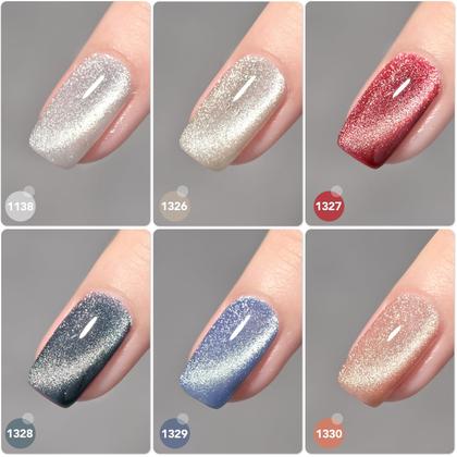 Imagem de Conjunto de 6 Esmaltes GAOY Holográficos com Efeito Olho de Gato - 7,3ml