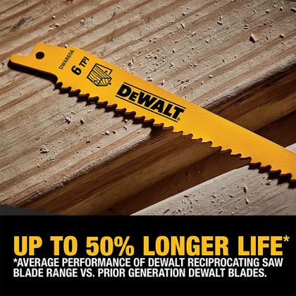Dw4856 Conjunto de 6 Lâminas de Serra Recíproca DEWALT DW4856 - Metal e ...