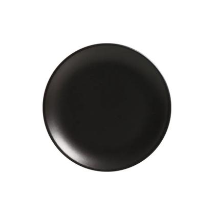 Imagem de Conjunto de 6 Pratos Sobremesa de Cerâmica Preto Acetinado 21cm - Alleanza