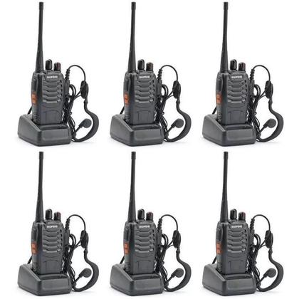 Imagem de Conjunto De 6 Rádios Walkie-talkie Imediatos Baofeng Bf-777s