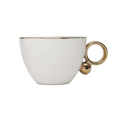 Imagem de Conjunto de 6 Xícaras de Chá com Pires de Porcelana Egg 200ml - Wolff