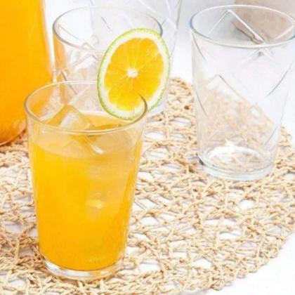 Imagem de Conjunto de 8 Copos Transparentes de Vidro 200ML Para Suco